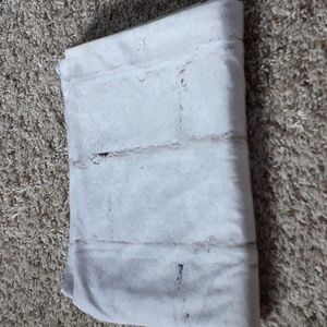 7ft by 5ft White brick cotton background, very good used condition